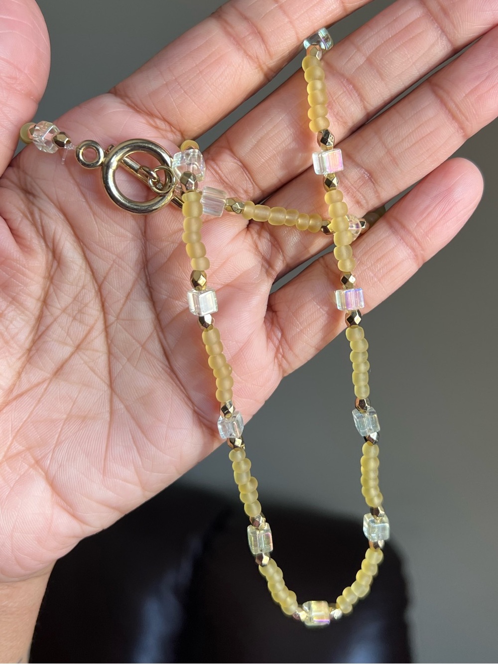 Handmade beaded necklace